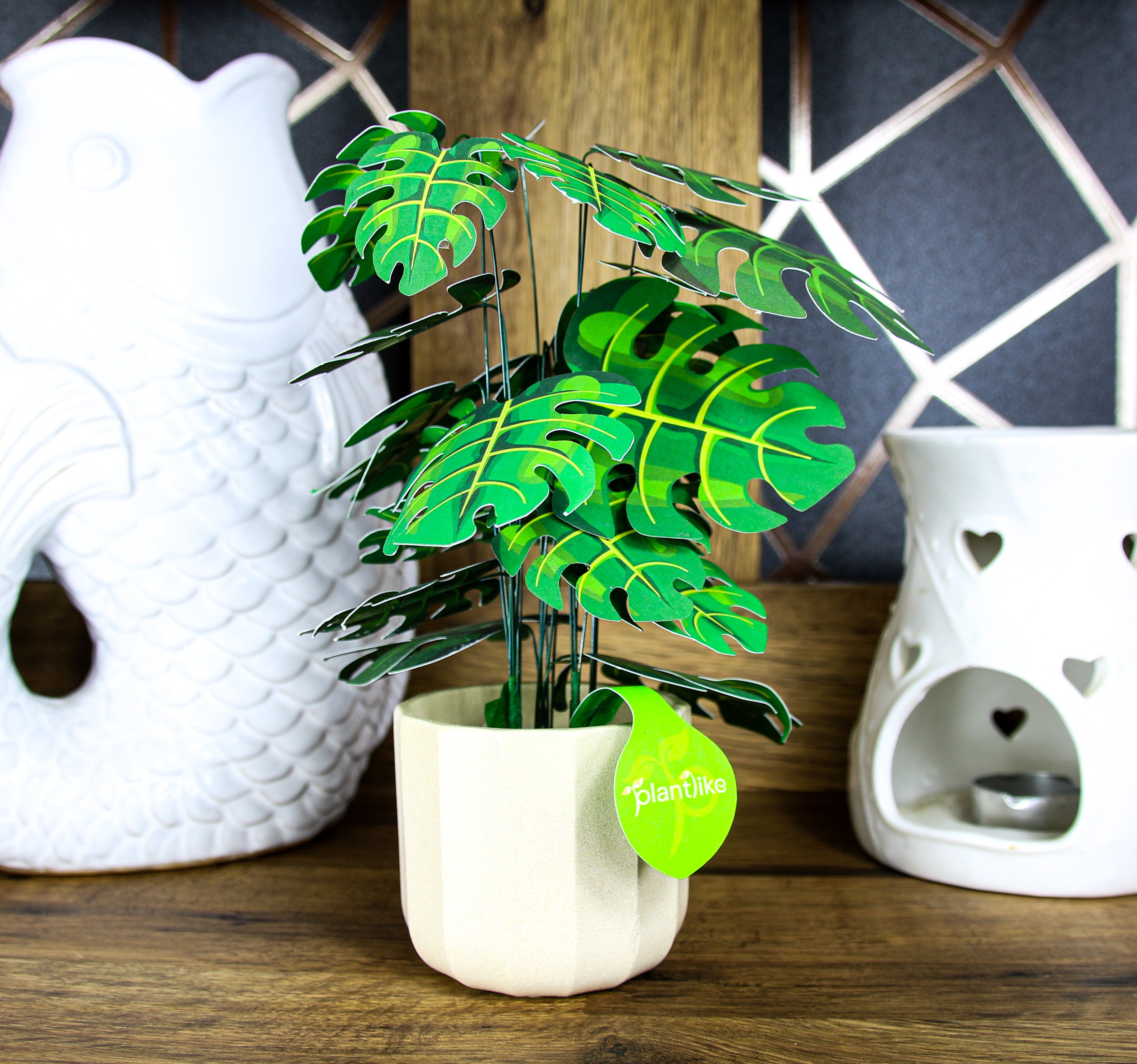 Plantlike monstera alongside other paper plant kits - gift range UK - order craft sets for plant lovers free delivery