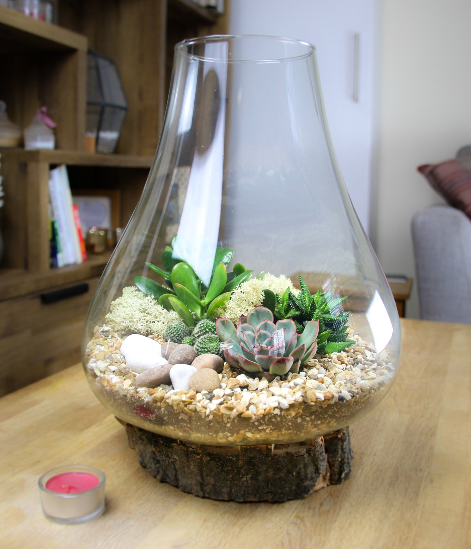 Designer glass terrarium