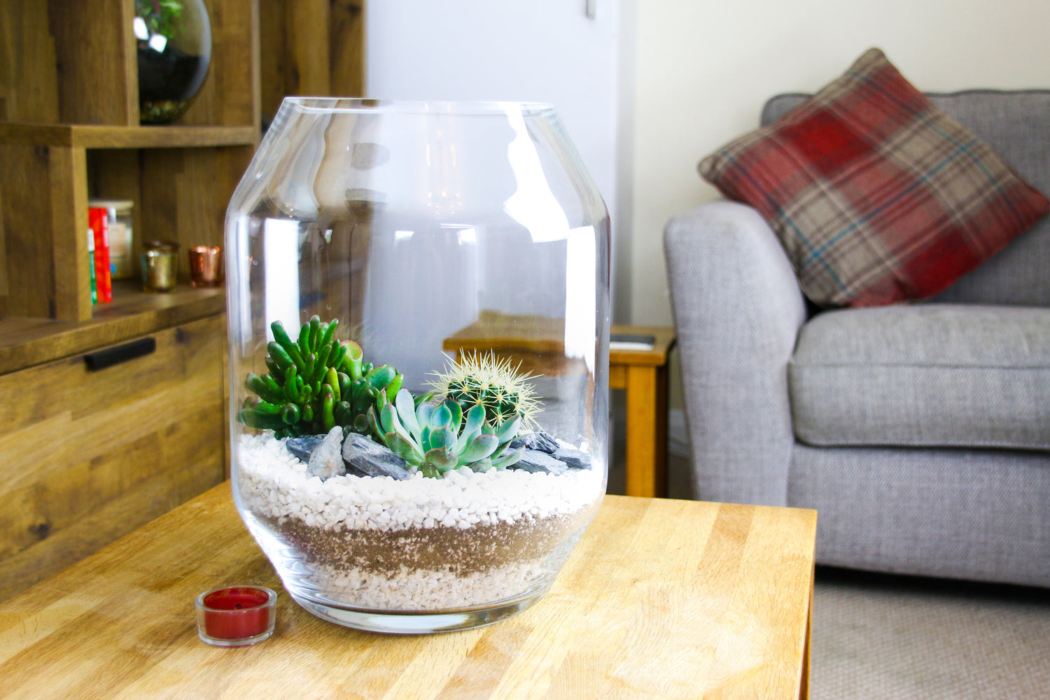 Angular terrarium design for the home