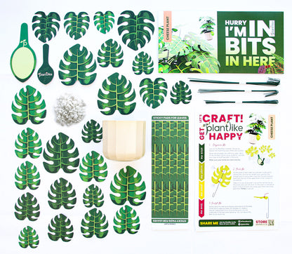 The Cheese Plant - Paper Craft Kit - Desk Decor &amp; Gift