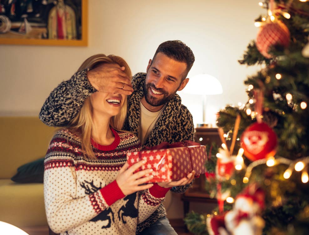 Christmas terrarium gifts with plants, UK delivery