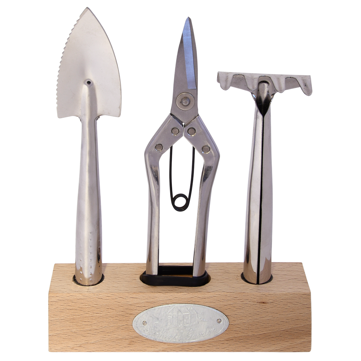 Indoor Garden Tools Set, stainless steel scissors, rake and pruning scissors