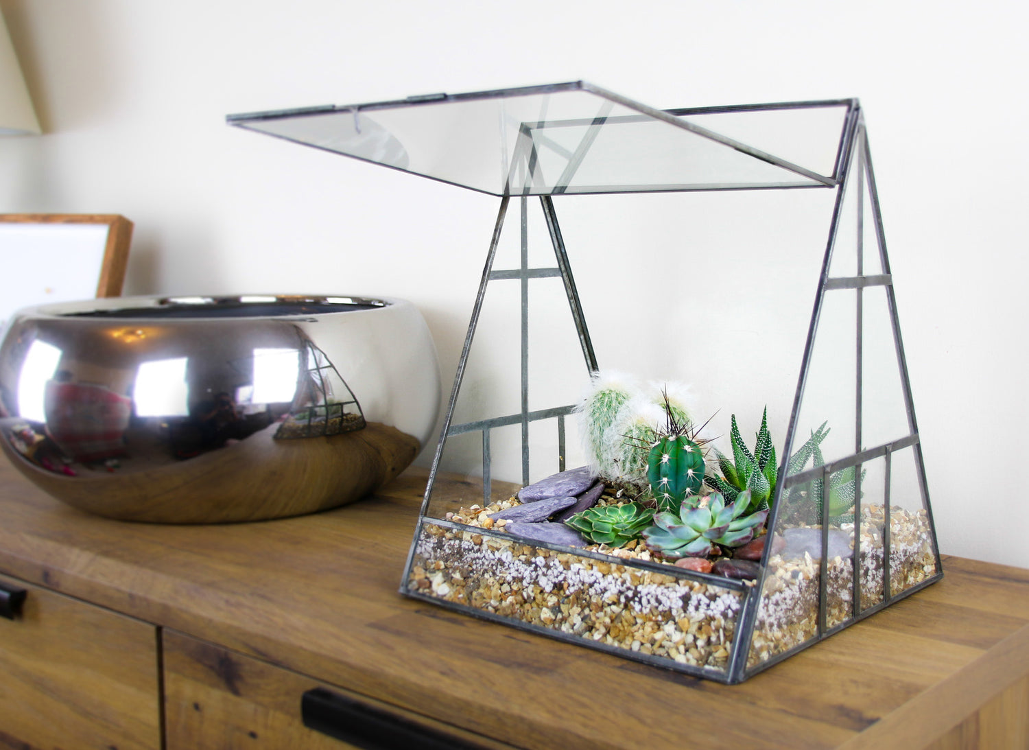 DIY Pyramid greenhouse terrarium Kit