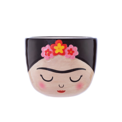 Frida Kahlo Inspired Planters with Living Succulent Plants