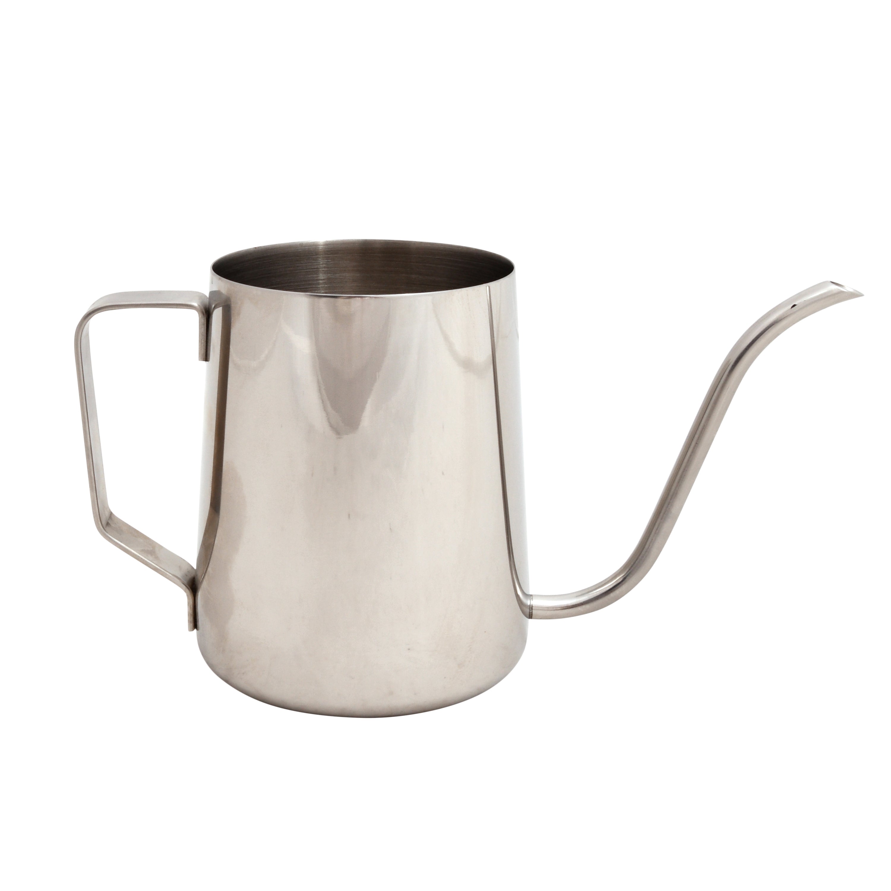 Small indoor stainless steel watering can for house plants